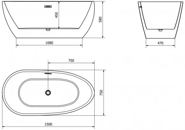 Mexen Eos, 150 x 75 cm 52471507575-20