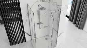 REA - Sprchová kabína Molier Chrome Double 90x90 KPL-K6372