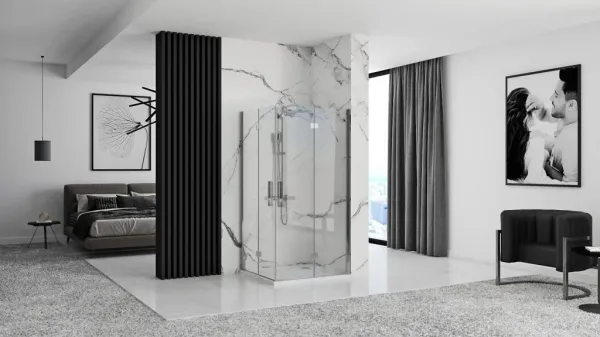 REA - Sprchová kabína Molier Chrome Double 90x100 KPL-K6373