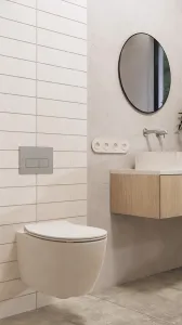 DEANTE - Okrúhle zrkadlo nero, závesné, v ráme - okrúhle ADR_N831