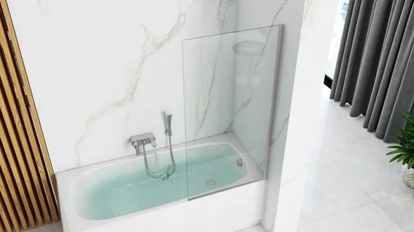 REA - Vaňová zástena LAGOS 70 Chrome REA-W5674