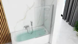 REA - Vaňová zástena LAGOS 80 Chrome REA-W5630