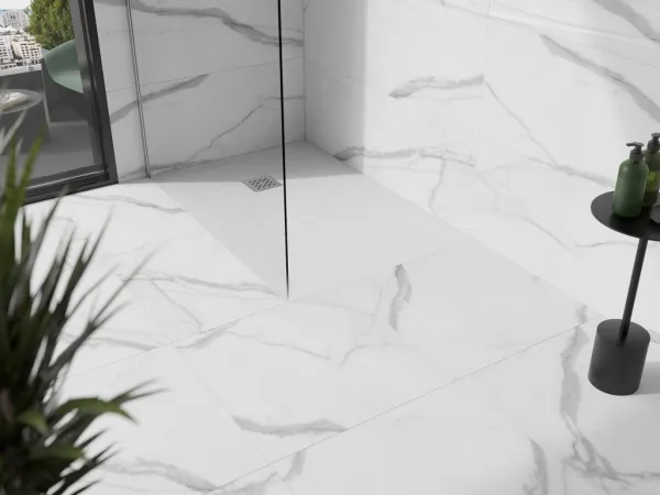MEXEN - Stone+ sprchová vanička obdĺžniková 120x80, biela 44108012