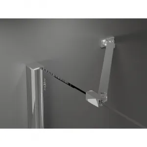 MEXEN/S - Velar Duo sprchovací kút, posuvné dvere 90 x 90, grafit, chróm 871-090-090-42-01