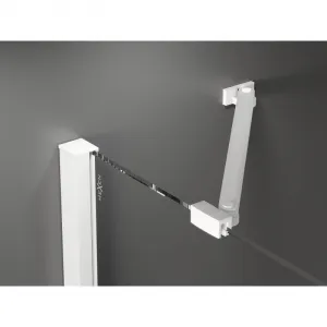 MEXEN/S - Velar Duo sprchovací kút, posuvné dvere 100 x 90, grafit, biela 871-100-090-42-20