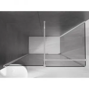 MEXEN/S - Velár sprchovací kút, posuvné dvere 150 x 80, grafit, chróm 871-150-080-41-01