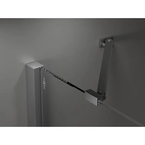 MEXEN/S - Velar Duo sprchovací kút, posuvné dvere 100 x 100, grafit, grafit metal 871-100-100-42-95