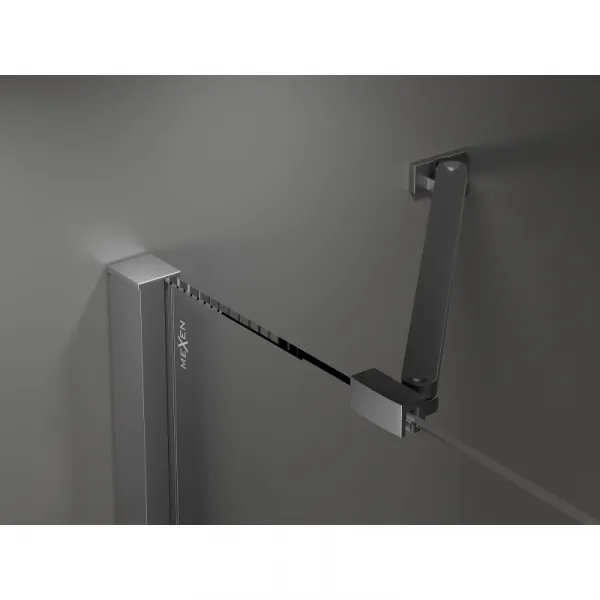 MEXEN/S - Velar Duo posuvné sprchové dvere 200, grafit, grafit metal 871-200-000-42-95