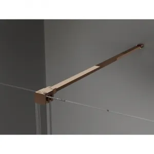 MEXEN/S - Velár sprchovací kút 100 x 80, transparent, ružové zlato 871-100-080-01-60