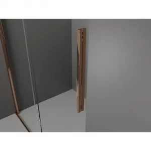 MEXEN/S - Velár sprchovací kút 100 x 80, transparent, ružové zlato 871-100-080-01-60