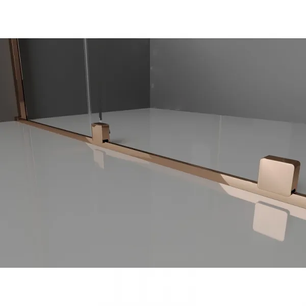 MEXEN/S - Velár sprchovací kút 100 x 80, transparent, ružové zlato 871-100-080-01-60