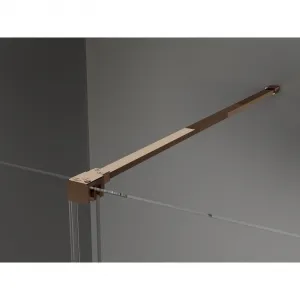 MEXEN/S - Velár sprchovací kút 130 x 85, transparent, ružové zlato 871-130-085-01-60