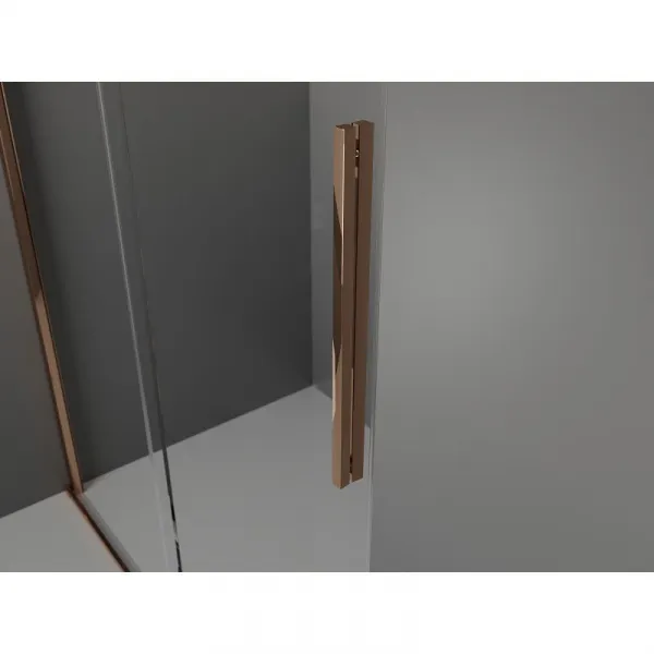 MEXEN/S - Velár sprchovací kút 130 x 85, transparent, ružové zlato 871-130-085-01-60