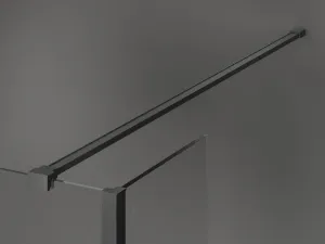 MEXEN/S - Kyoto Sprchová zástena WALK-IN 100 x 30, transparent, grafit metal 800-100-212-95-00-030