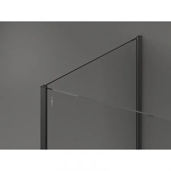 MEXEN/S - Kyoto Sprchová zástena WALK-IN 120 x 75, transparent, grafit metal 800-120-212-95-00-075