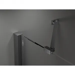 MEXEN/S - Velar Duo sprchovací kút, posuvné dvere 80 x 80, grafit, grafit kartáčovaná 871-080-080-42-66