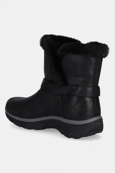 Dámske členkové zimné topánky SKECHERS Easy Going Dreamer black black