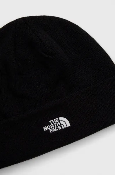 Čiapka The North Face NF0A5FVZJK31-JK31, čierna farba, z tenkej pleteniny