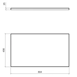 Comad Doska pod umývadlo Capri 80 cm dub kraft zlatý