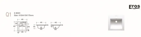 Comad Zápustné keramické umyvadlo Country 42 cm bílé