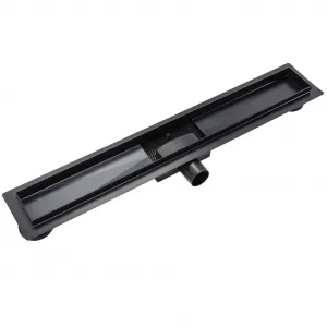 REA - Odtokový žľab 90 Pure Neox - matný čierny REA-G6603