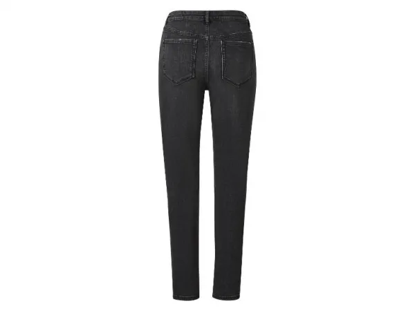 esmara® Dámske rifle Straight High Waist (sivá, 42)