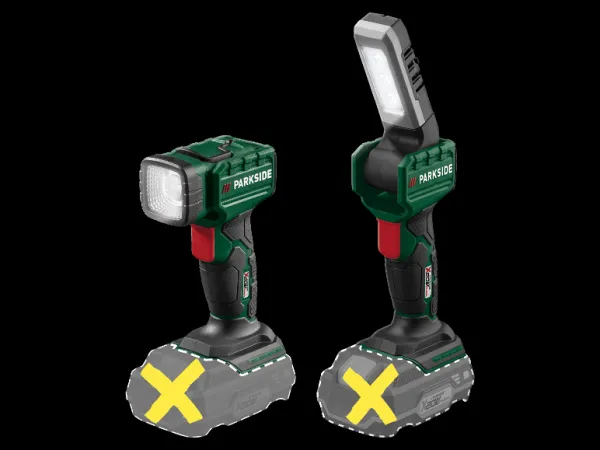 Parkside® Aku LED ručná lampa 20 V Plhla 20 Li A1/Plhla 20-Li C1 – bez akumulátora