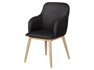 Wohnling Jedálenská stolička v škandinávskom štýle (antracitová)