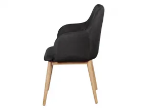 Wohnling Jedálenská stolička v škandinávskom štýle (antracitová)