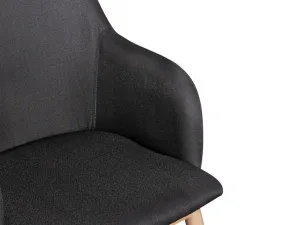 Wohnling Jedálenská stolička v škandinávskom štýle (antracitová)
