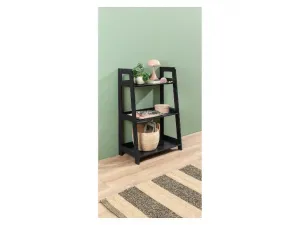 Livarno home Regál s 3 policami, čierna