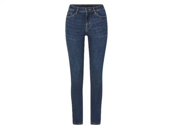 esmara® Dámske rifle push-up Super Skinny Fit (modrá, 36)
