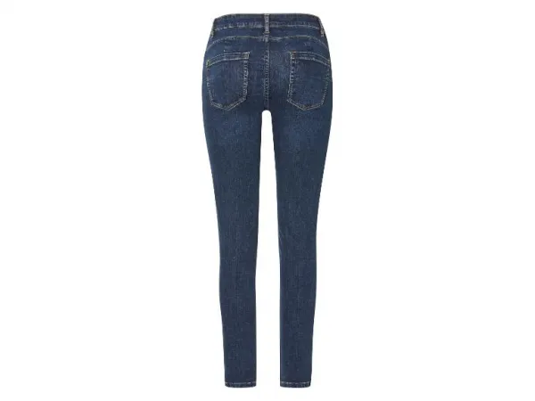 esmara® Dámske rifle push-up Super Skinny Fit (modrá, 36)