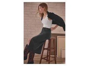 esmara® Dámska velúrová bunda (čierna, S (36/38))