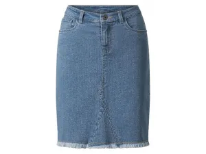 esmara® Dámska rifľová sukňa (modrá, 36)
