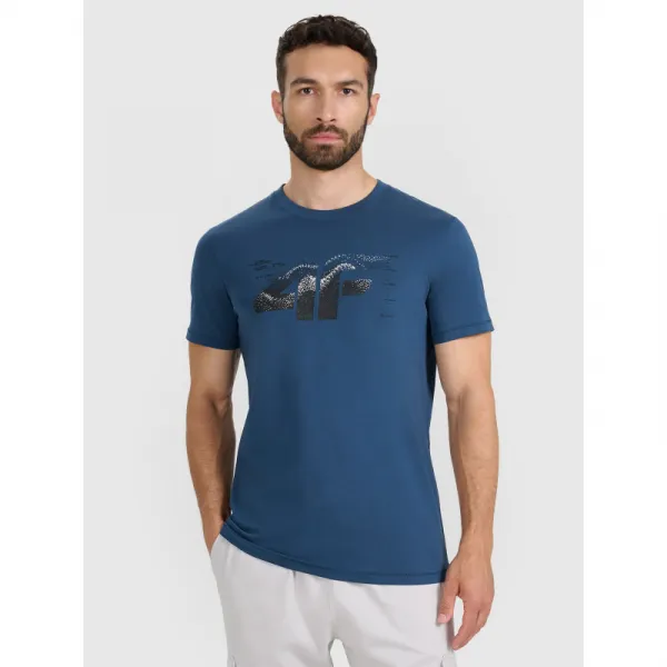 Pánske tričko s krátkym rukávom 4F TSHIRT M2359-WAW25TTSHM2359-46S-TEAL