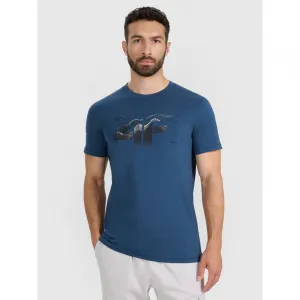 Pánske tričko s krátkym rukávom 4F TSHIRT M2359-WAW25TTSHM2359-46S-TEAL
