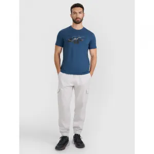 Pánske tričko s krátkym rukávom 4F TSHIRT M2359-WAW25TTSHM2359-46S-TEAL