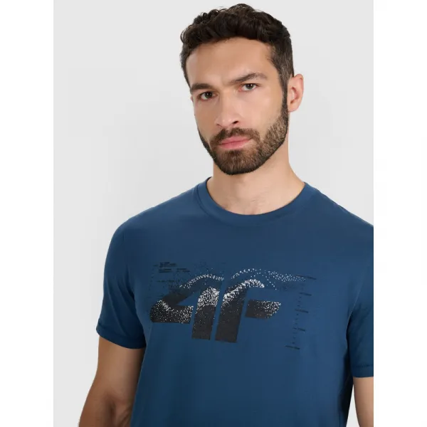 Pánske tričko s krátkym rukávom 4F TSHIRT M2359-WAW25TTSHM2359-46S-TEAL