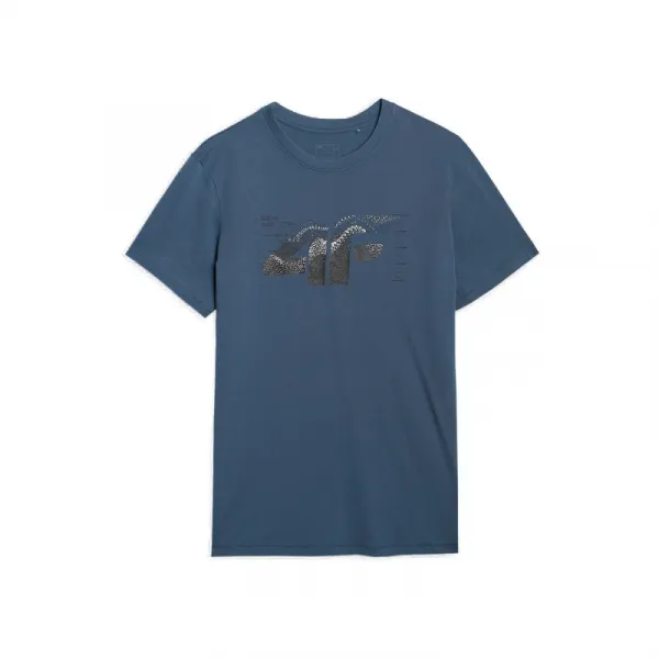 Pánske tričko s krátkym rukávom 4F TSHIRT M2359-WAW25TTSHM2359-46S-TEAL