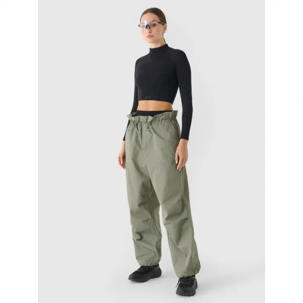 Dámske tréningové tričko s dlhým rukávom 4F LONGSLEEVE FNK F483-RAW24TFLOF483-20S-DEEP BLACK