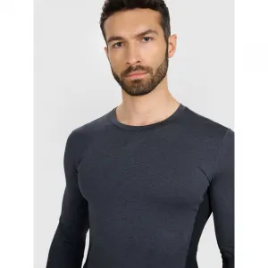 Pánske tréningové tričko s dlhým rukávom 4F LONGSLEEVE FNK M507-WMM00TFLOM507-22M-ANTHRACITE MELANGE