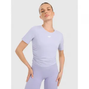 Dámske tréningové tričko s krátkym rukávom 4F TSHIRT FNK F1524-WAW25TFTSF1524-34S-LIGHT BLUE