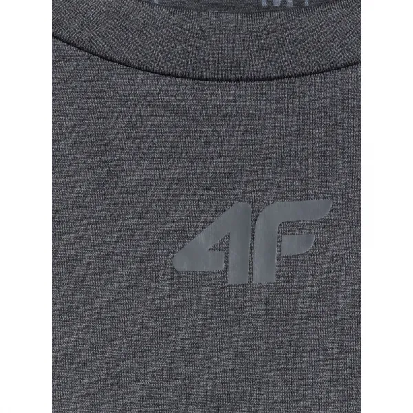Pánske tréningové tričko s dlhým rukávom 4F LONGSLEEVE FNK M507-WMM00TFLOM507-22M-ANTHRACITE MELANGE