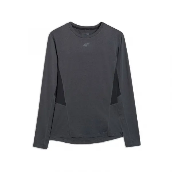 Pánske tréningové tričko s dlhým rukávom 4F LONGSLEEVE FNK M507-WMM00TFLOM507-22M-ANTHRACITE MELANGE