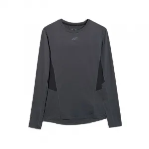 Pánske tréningové tričko s dlhým rukávom 4F LONGSLEEVE FNK M507-WMM00TFLOM507-22M-ANTHRACITE MELANGE