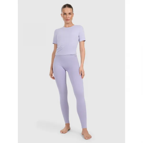 Dámske tréningové tričko s krátkym rukávom 4F TSHIRT FNK F1524-WAW25TFTSF1524-34S-LIGHT BLUE