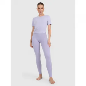 Dámske tréningové tričko s krátkym rukávom 4F TSHIRT FNK F1524-WAW25TFTSF1524-34S-LIGHT BLUE