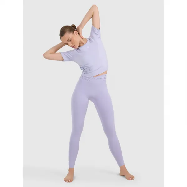 Dámske tréningové tričko s krátkym rukávom 4F TSHIRT FNK F1524-WAW25TFTSF1524-34S-LIGHT BLUE