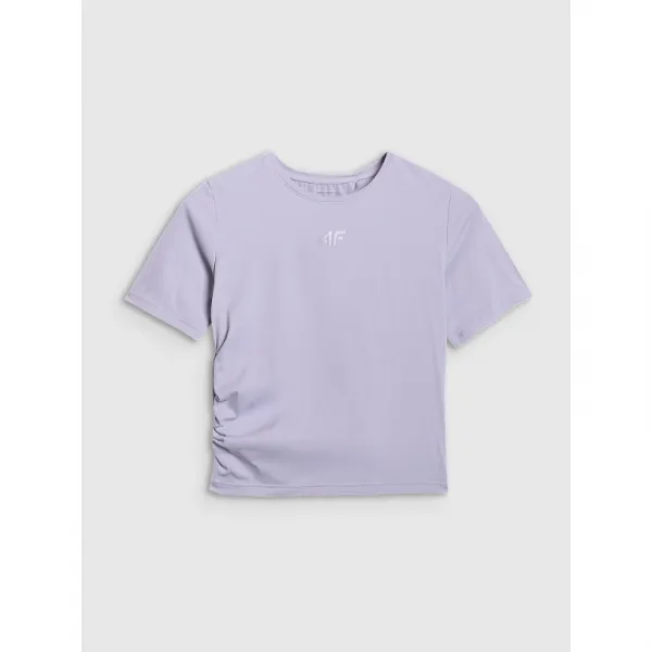 Dámske tréningové tričko s krátkym rukávom 4F TSHIRT FNK F1524-WAW25TFTSF1524-34S-LIGHT BLUE